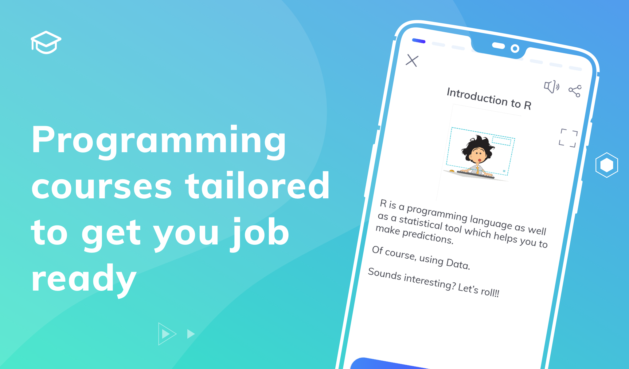 اسکرین شات 1 برنامه Learn R Programming