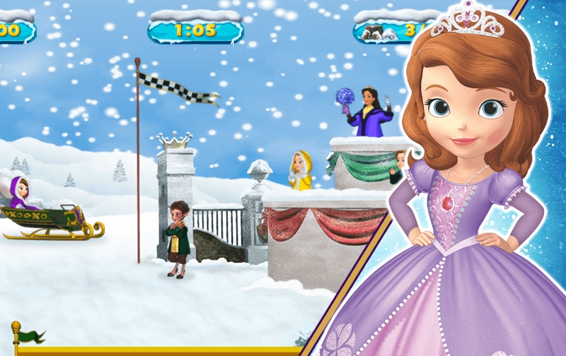 اسکرین شات 4 بازی بازی السا سورتمه سواری سوفیا