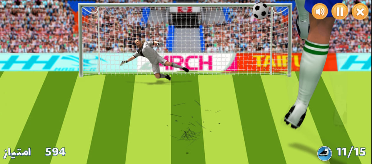 اسکرین شات 4 بازی بازی پنالتی