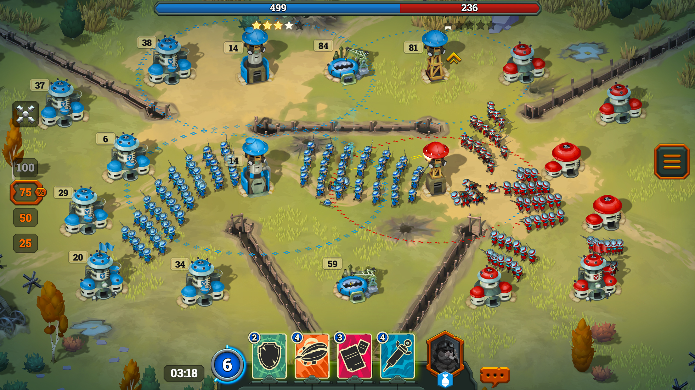 اسکرین شات 4 بازی Bunker Wars: WW1 RTS Game