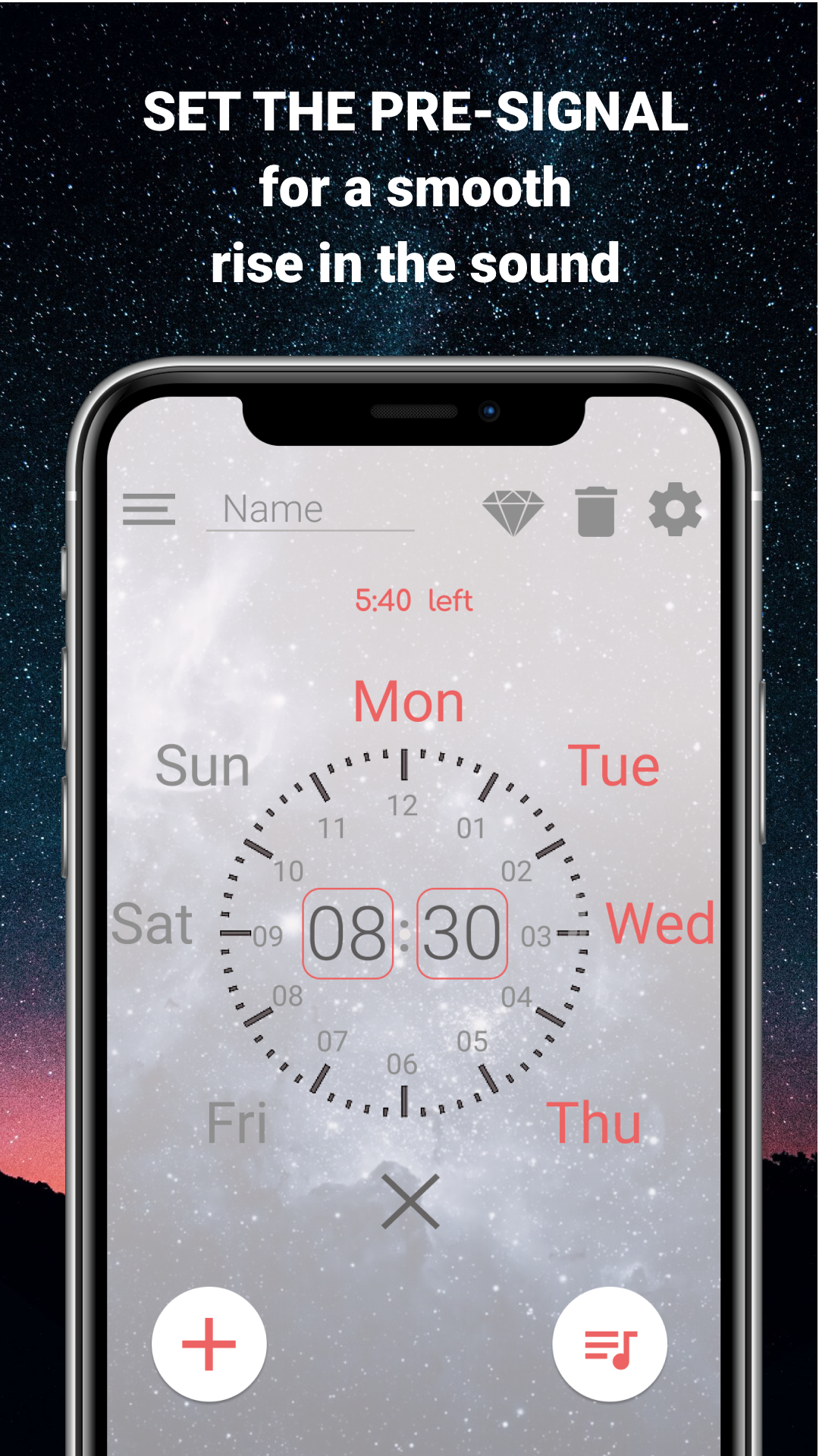 اسکرین شات 6 برنامه Gentle alarm clock with music