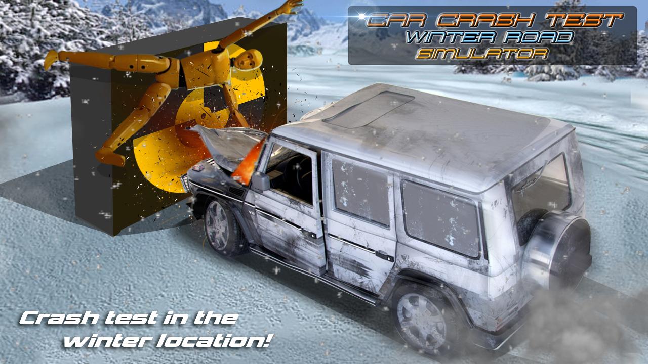 اسکرین شات 1 بازی Car Crash Test Winter Road Sim