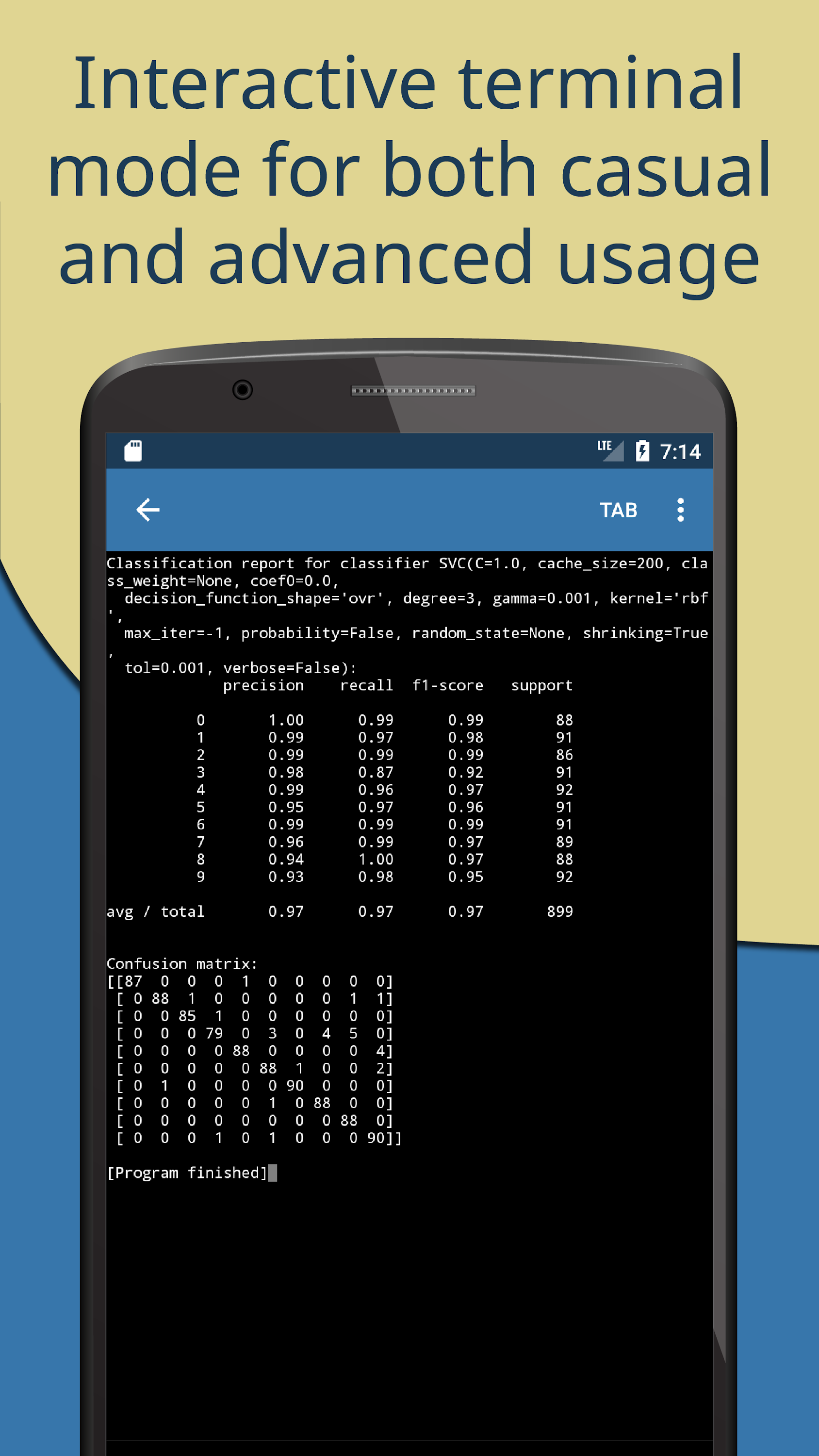اسکرین شات 2 برنامه Pydroid 3 - IDE for Python 3