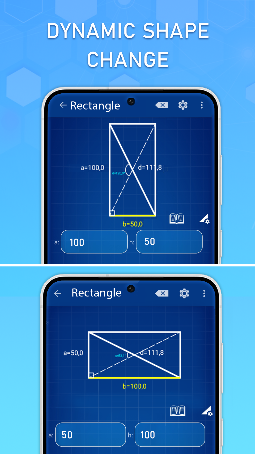 اسکرین شات 2 برنامه Geometry Calculator: 2D & 3D