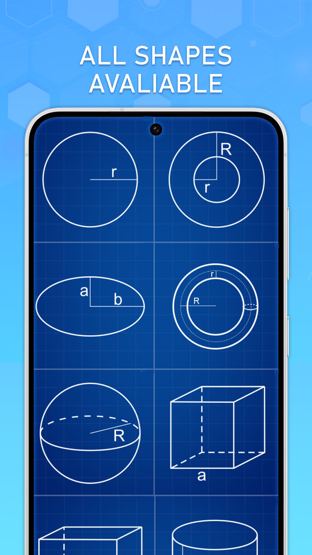 اسکرین شات 6 برنامه Geometry Calculator: 2D & 3D