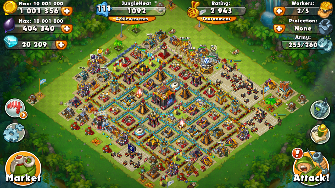 اسکرین شات 6 بازی Jungle Heat: War of Clans