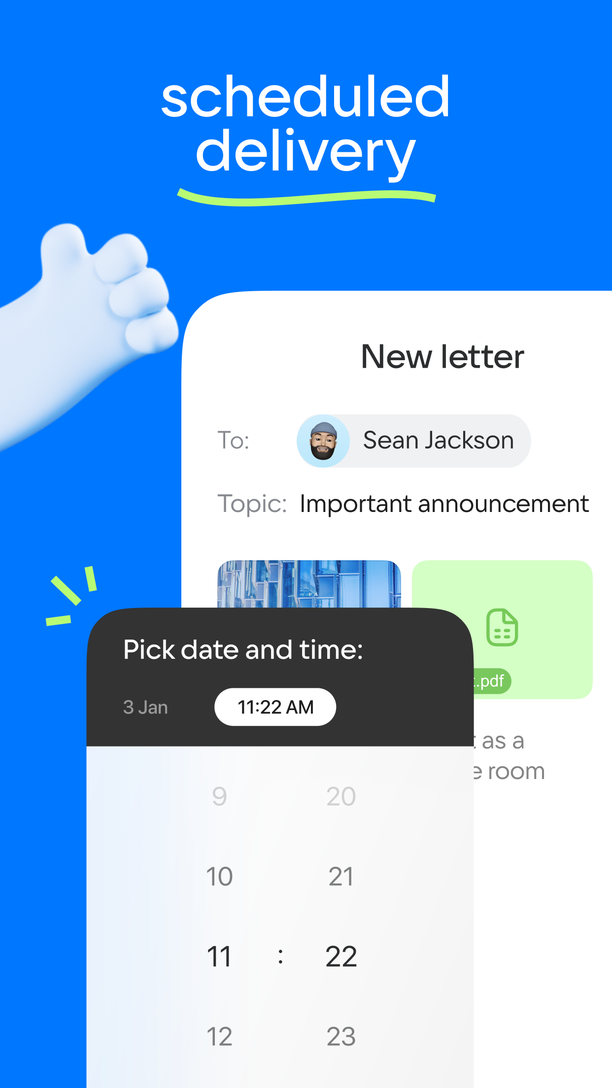 اسکرین شات 4 برنامه Mail: Email, Cloud, Calendar