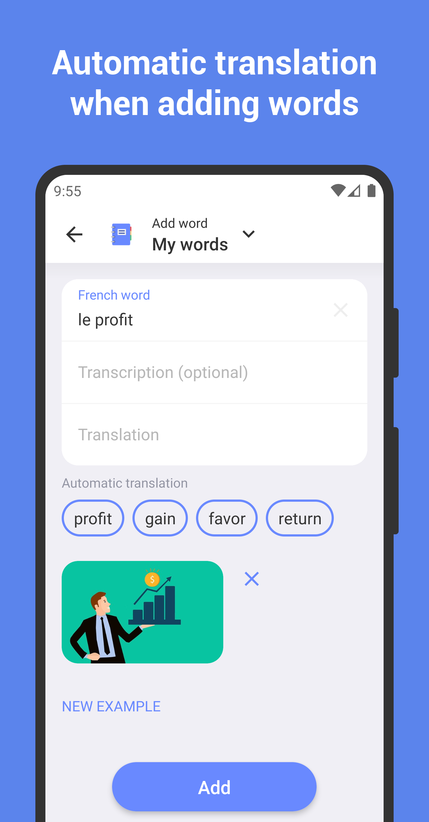 اسکرین شات 4 برنامه Learn French with flashcards!