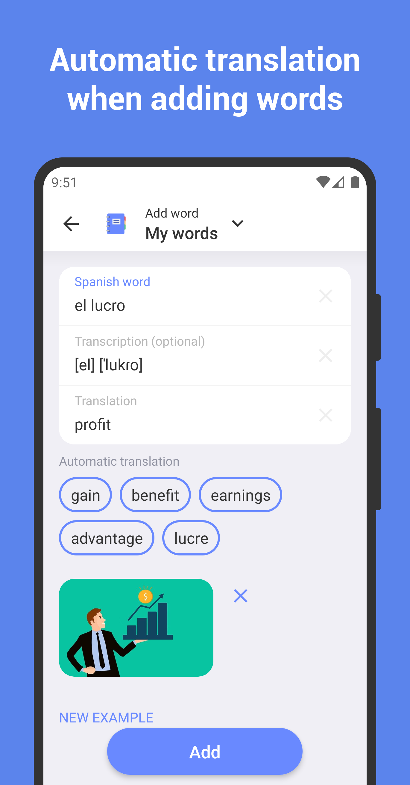 اسکرین شات 4 برنامه Learn Spanish with flashcards!