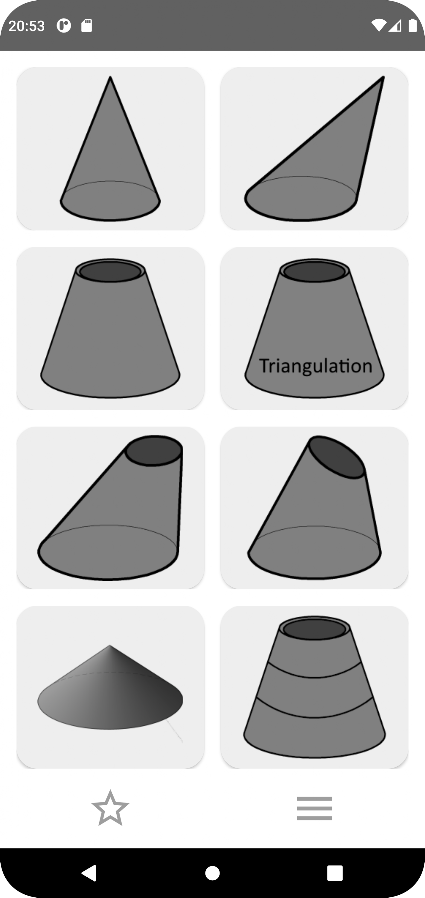 اسکرین شات 1 برنامه Flat pattern cone calculator