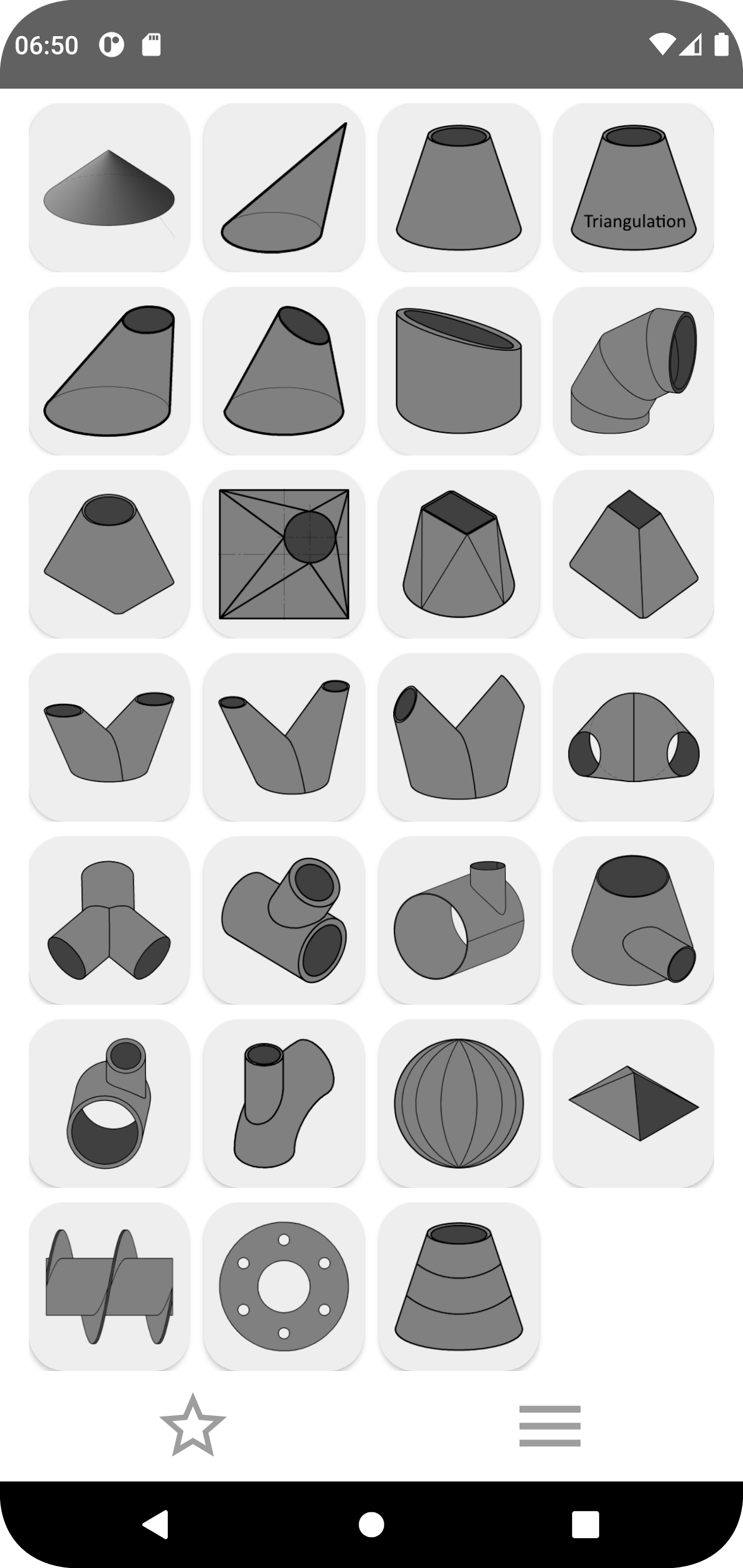 اسکرین شات 1 برنامه Flat Pattern Bend Calculator