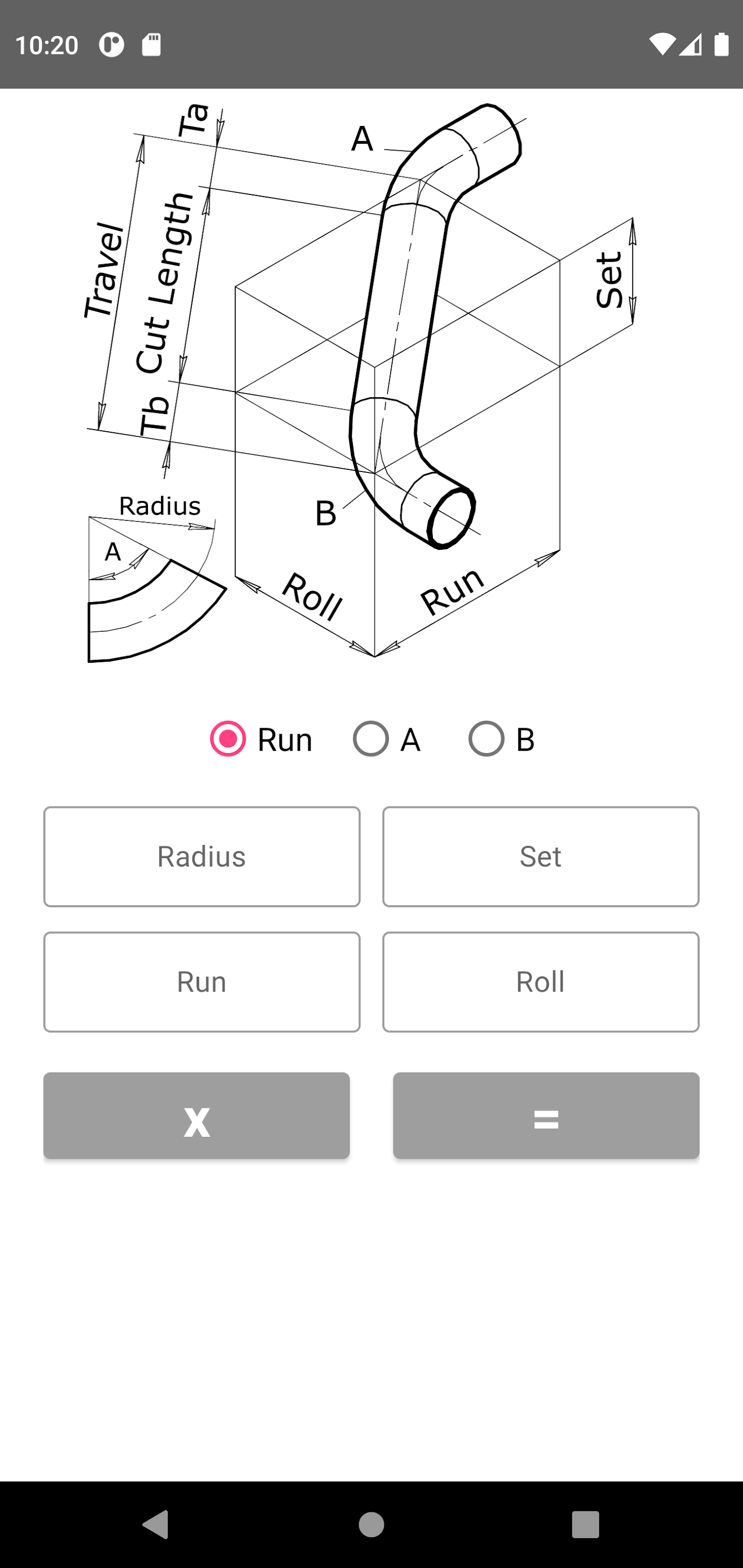 اسکرین شات 3 برنامه Offset Pipe calculator