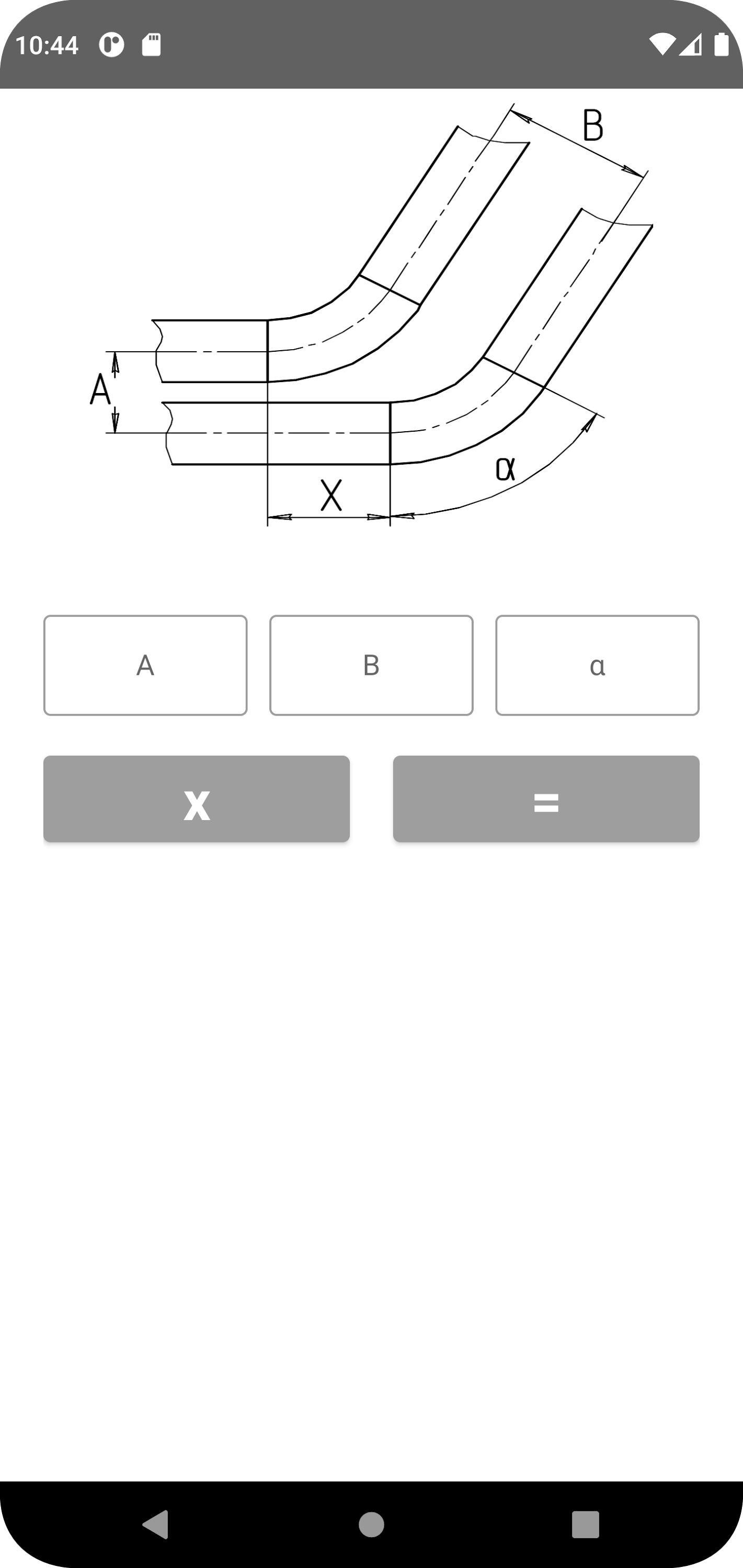 اسکرین شات 7 برنامه Offset Pipe calculator