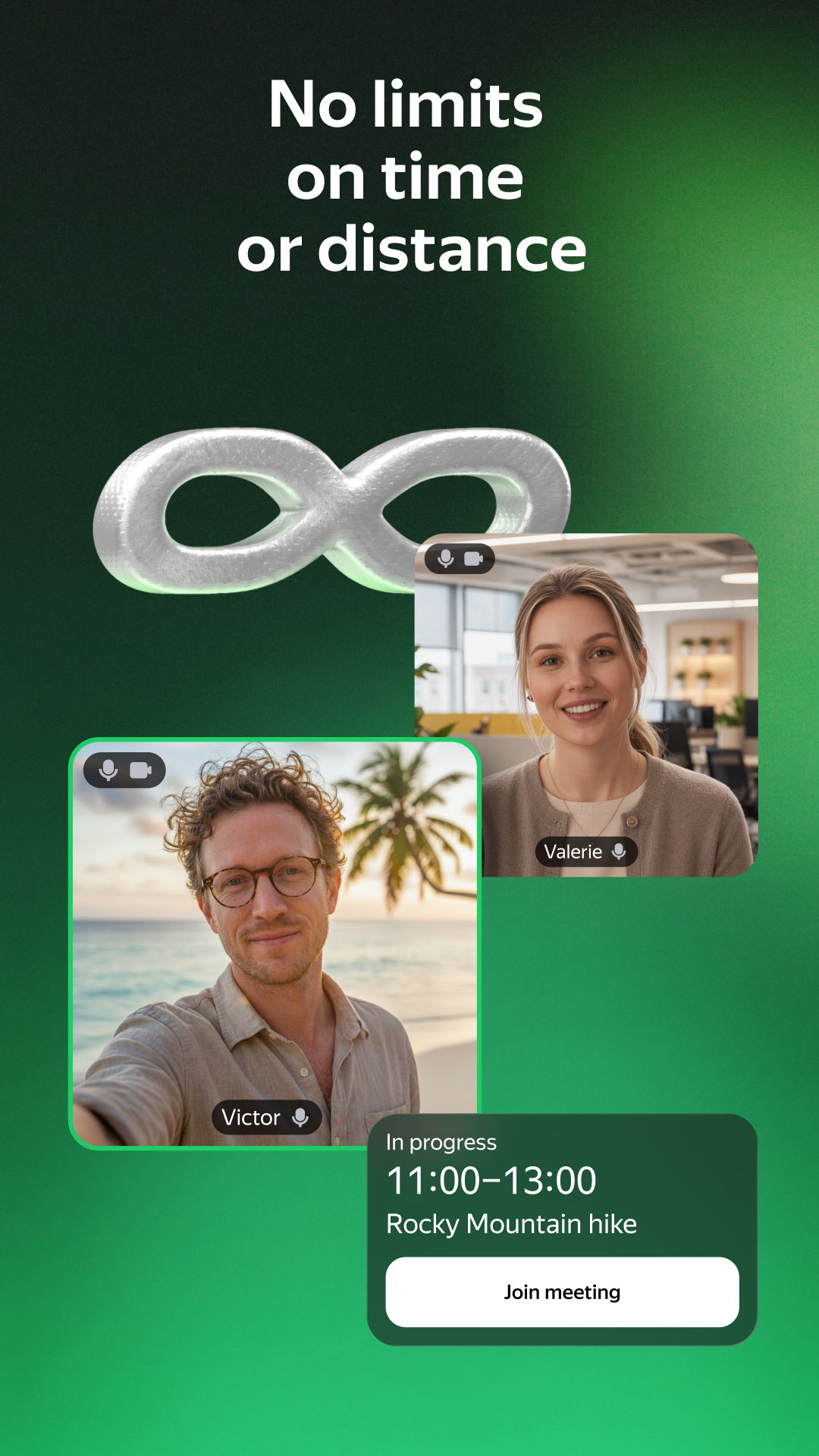 اسکرین شات 2 برنامه Yandex Telemost: Calls & Chats