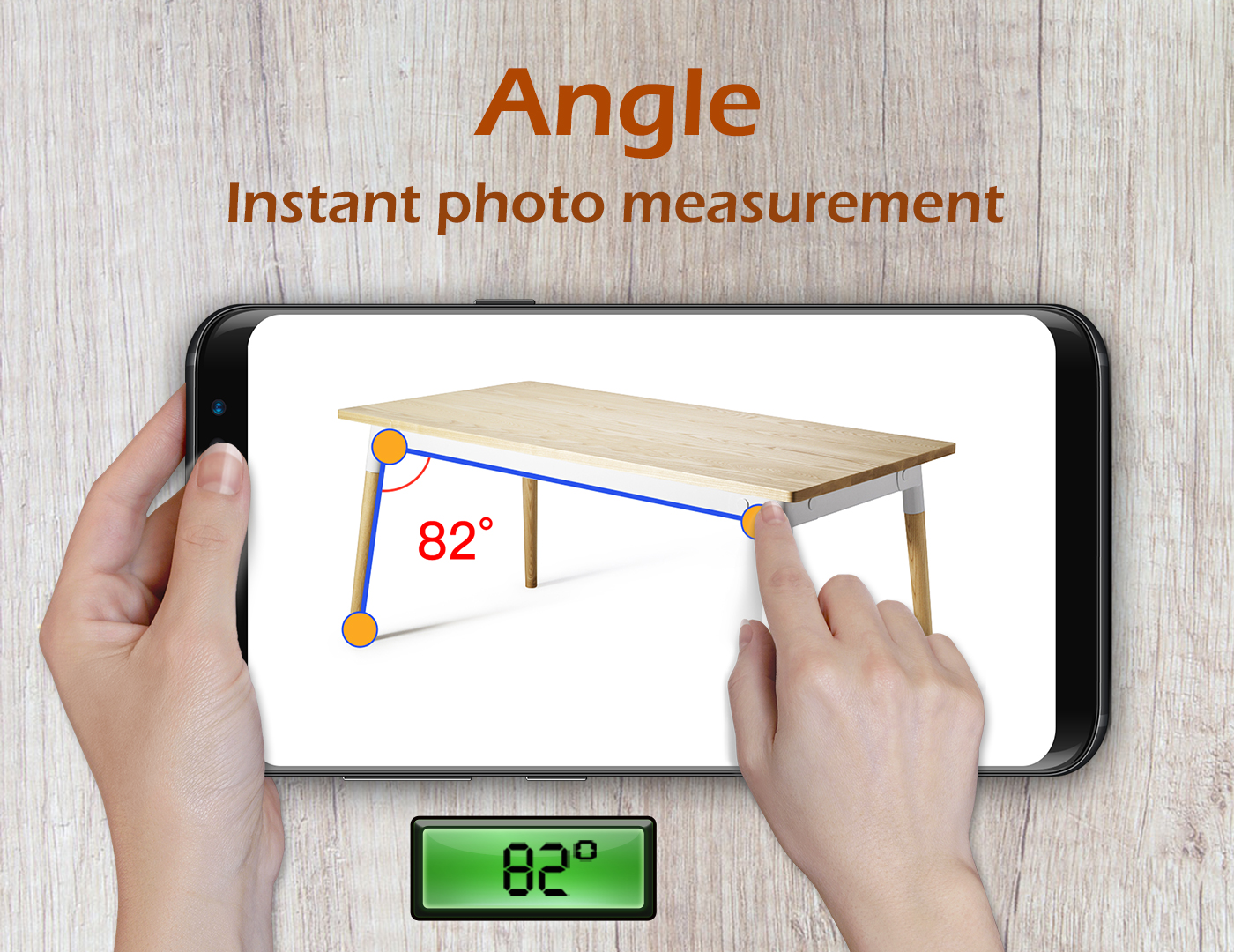 اسکرین شات 3 برنامه Ruler, BubbleLevel, AngleMeter