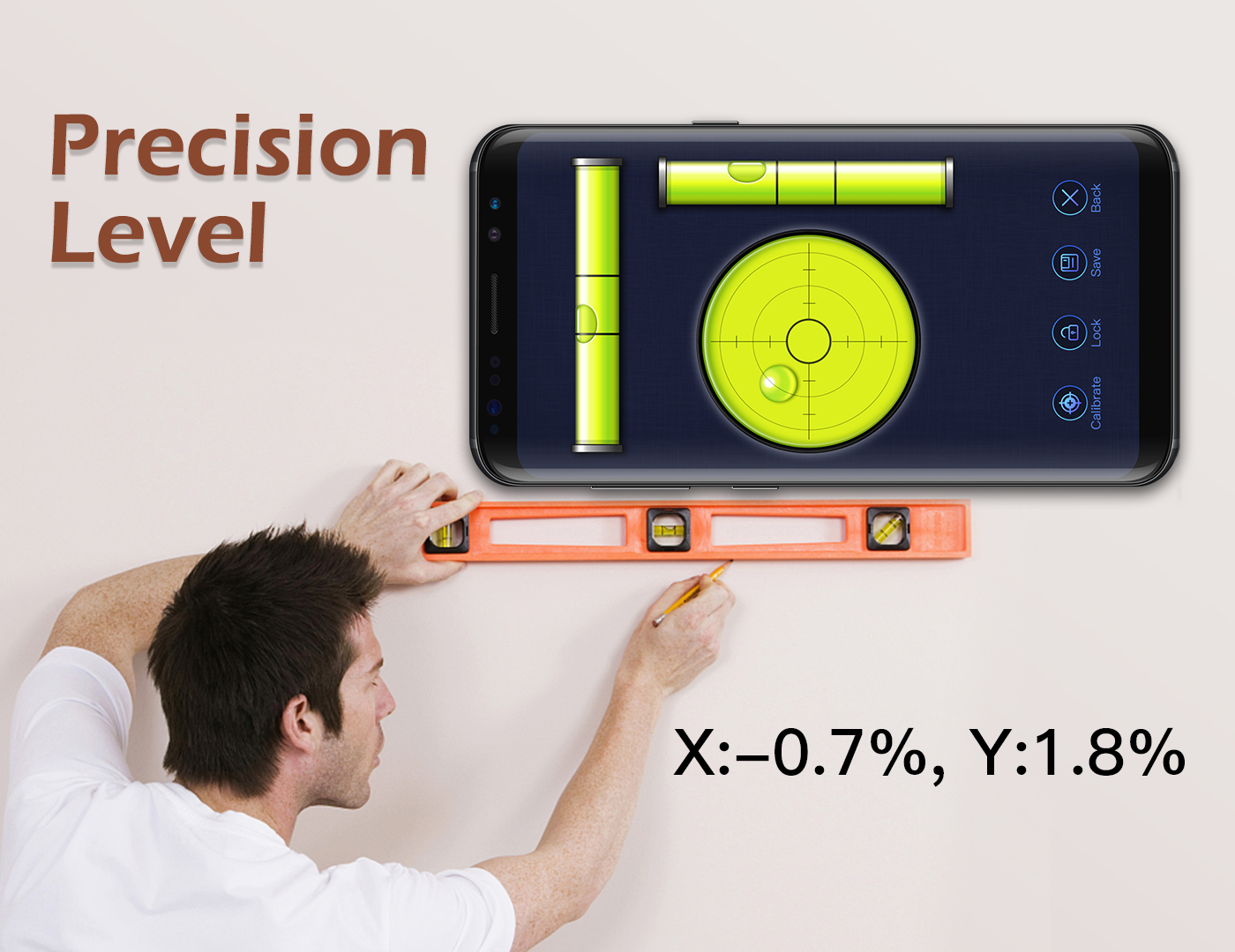 اسکرین شات 2 برنامه Ruler, BubbleLevel, AngleMeter