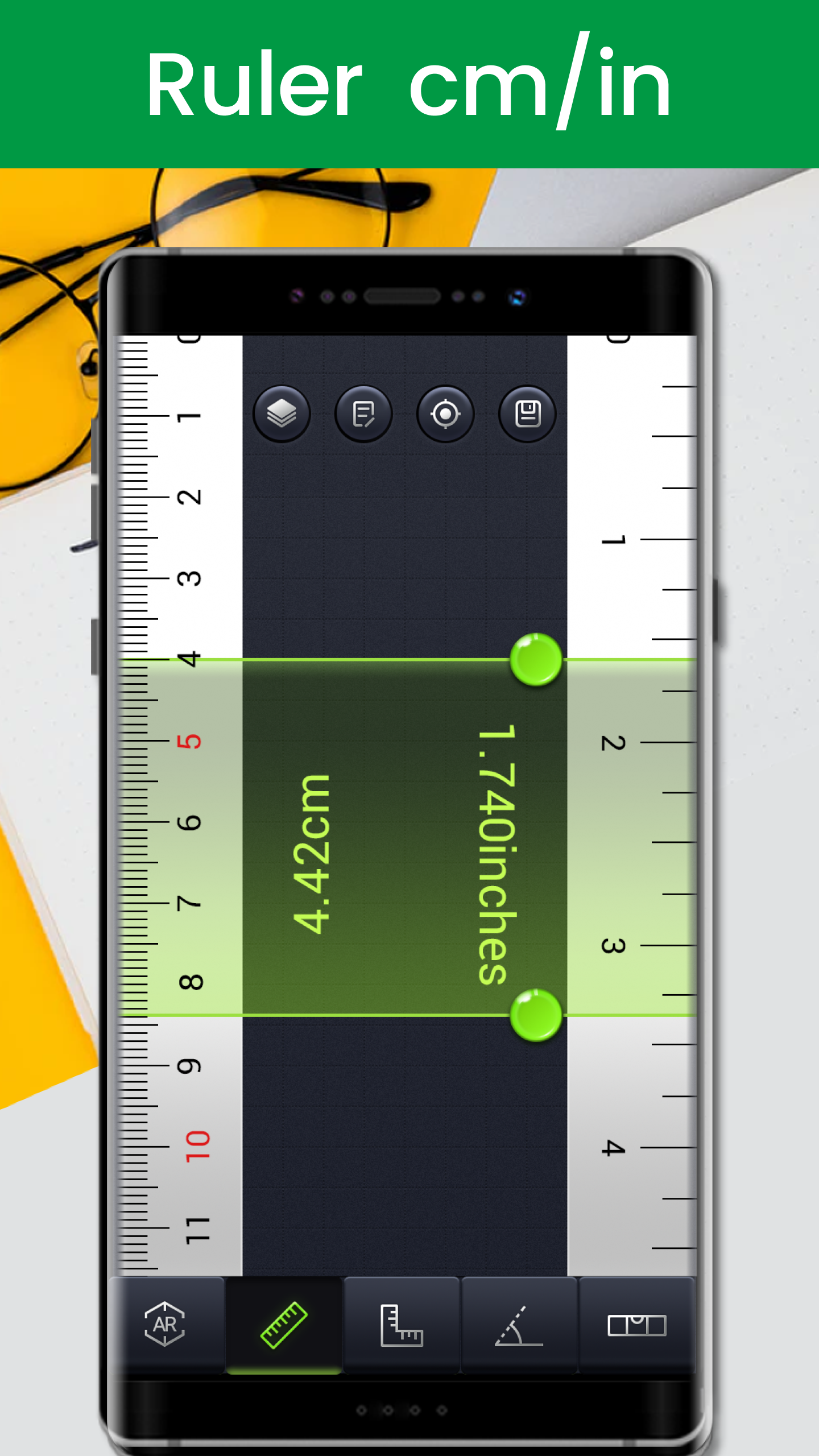 اسکرین شات 5 برنامه All-in-One Measuring Tool