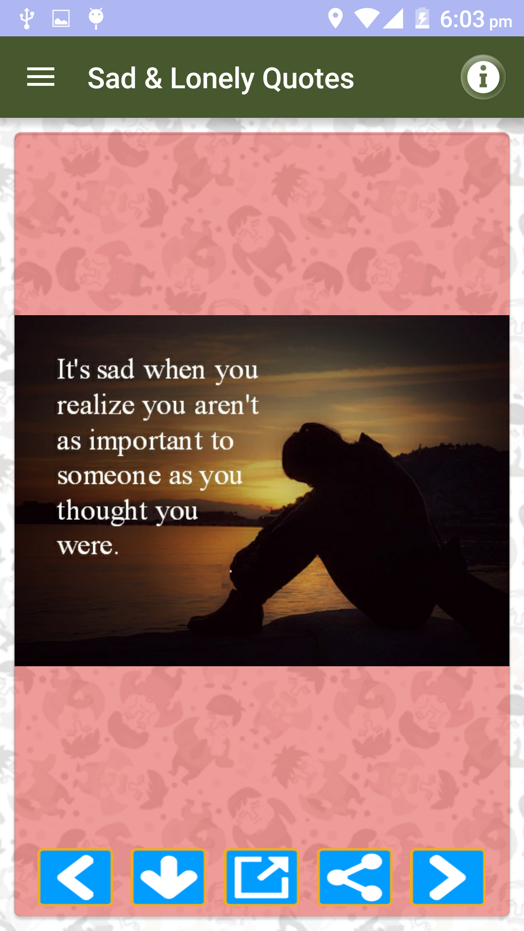 اسکرین شات 6 برنامه Sad Lonely Painful & Hurt Love