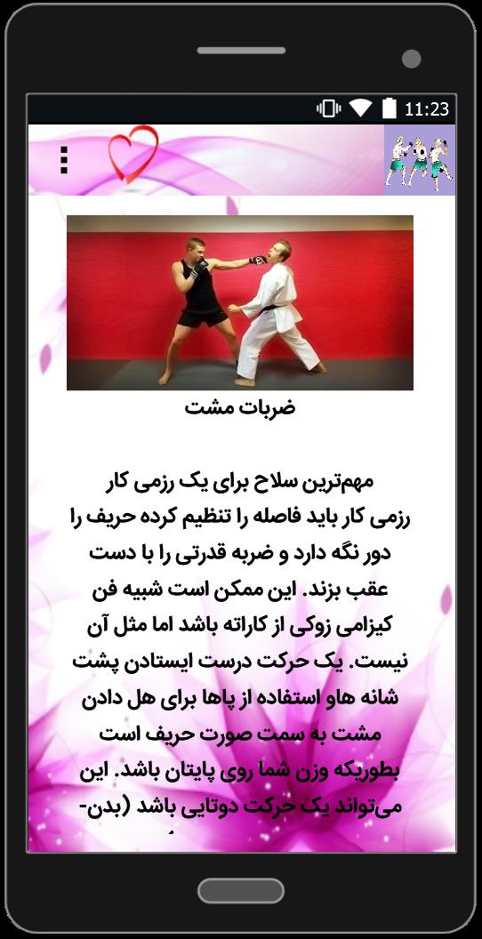 اسکرین شات 1 برنامه آموزش هنرهای رزمی ترکیبی