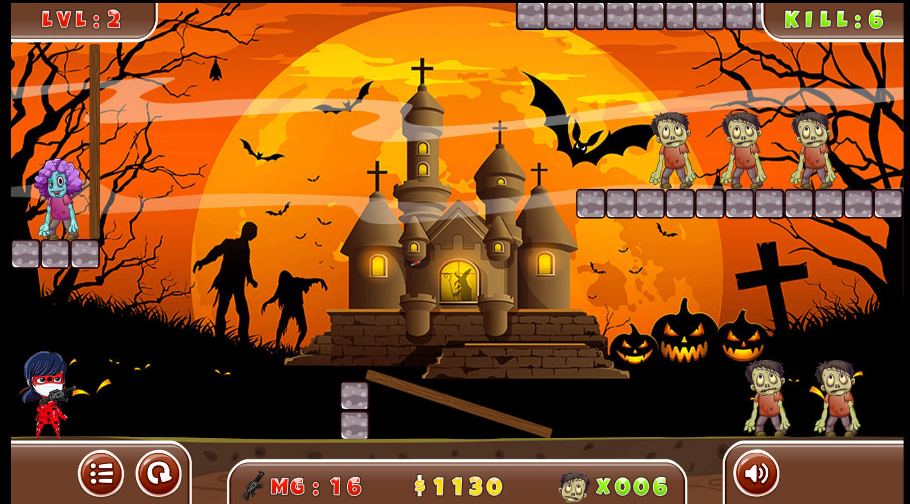 اسکرین شات 3 بازی بازی دختر کفشدوزکی و زامبی ها