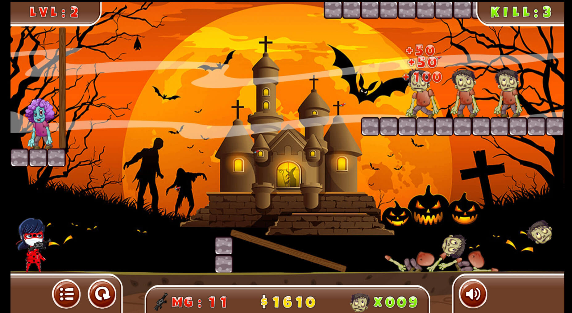 اسکرین شات 4 بازی بازی دختر کفشدوزکی و زامبی ها