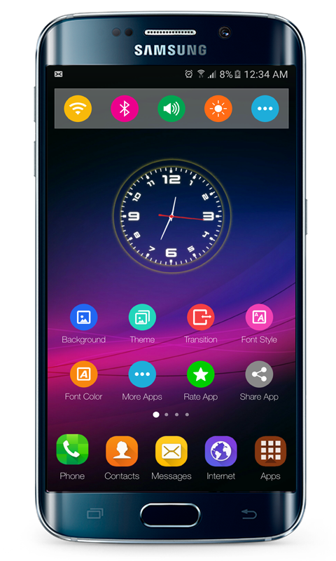 اسکرین شات 4 برنامه Theme for Galaxy S20 Launcher