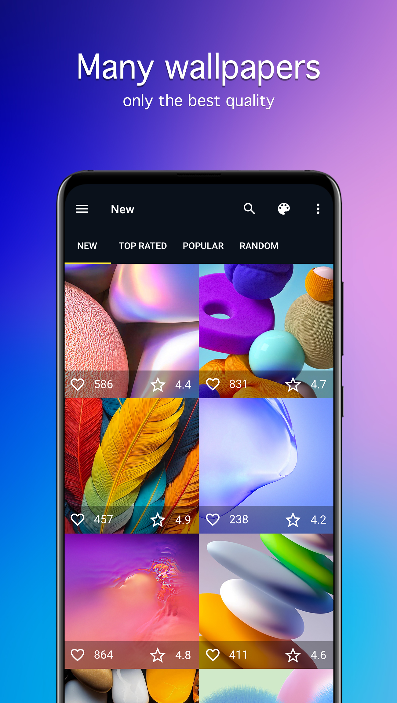 اسکرین شات 2 برنامه Wallpapers for Samsung 4K