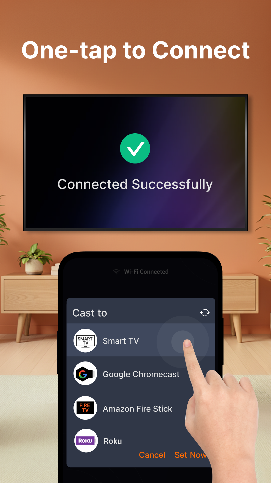 اسکرین شات 2 برنامه Screen Mirroring - Miracast