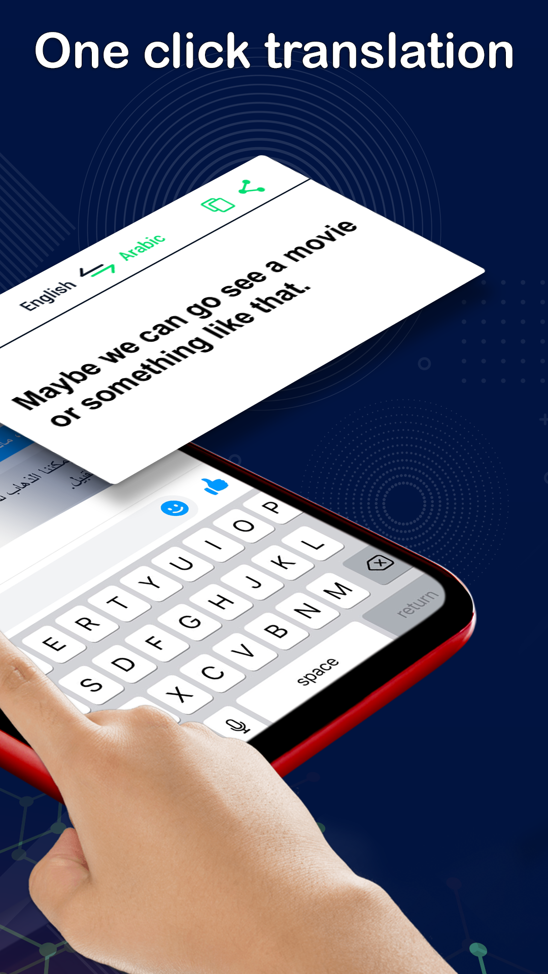 اسکرین شات 2 برنامه Translate on Screen Translator