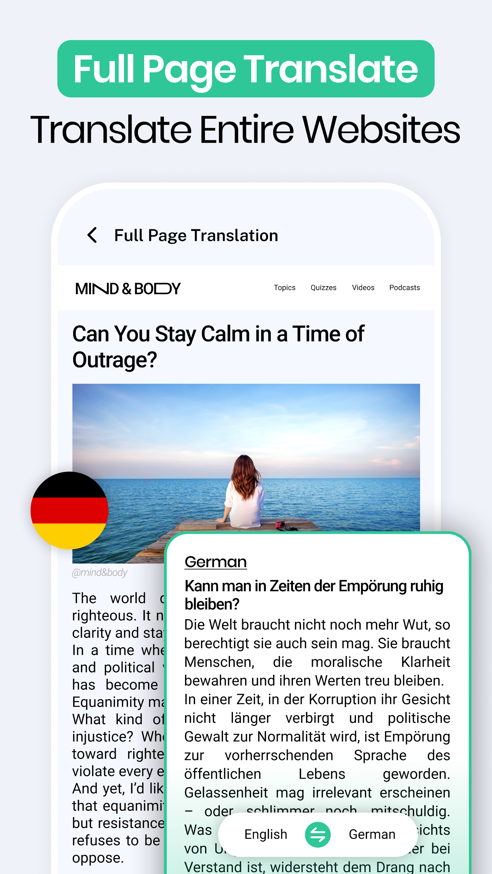 اسکرین شات 7 برنامه Translate on Screen Translator