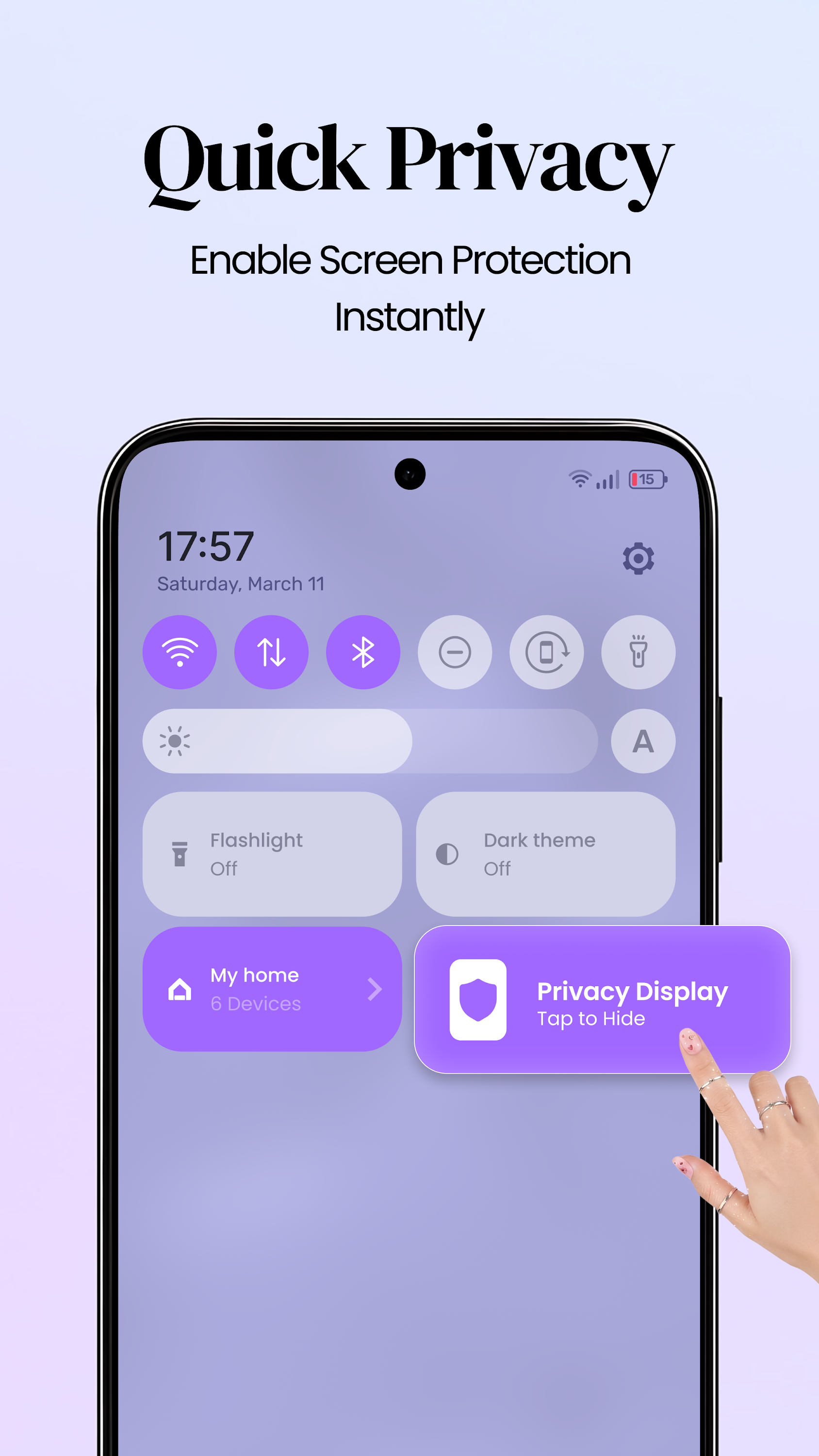 اسکرین شات 4 برنامه Screen Guard - Privacy Display