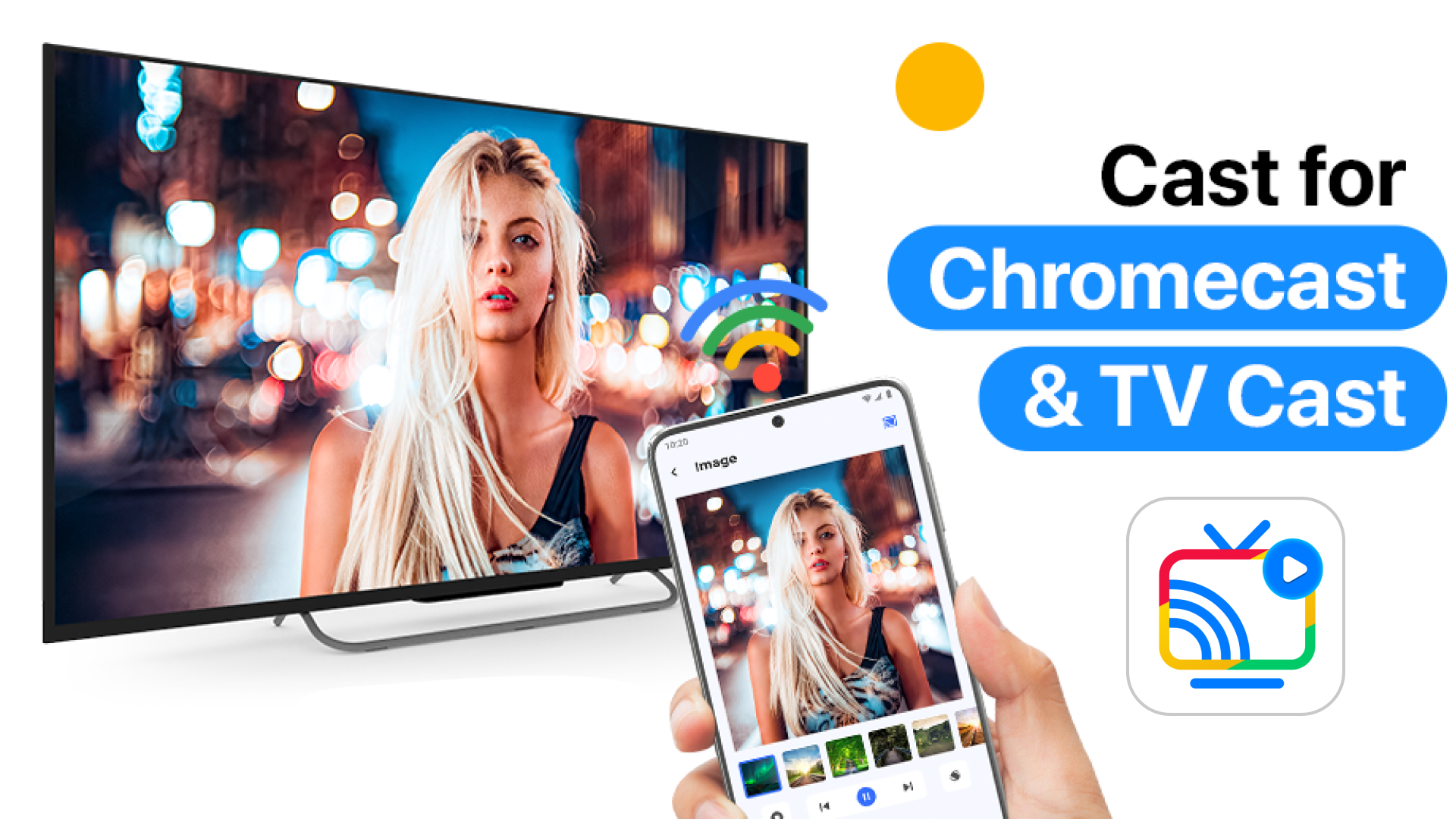 اسکرین شات 1 برنامه Cast To TV-Chromecast Roku Tv