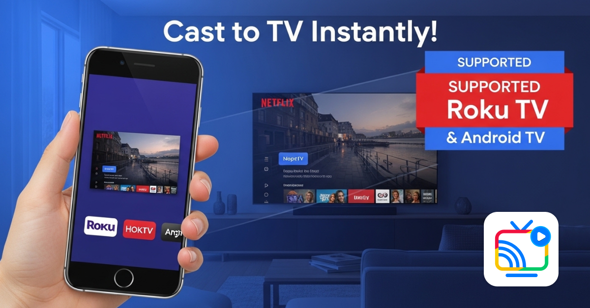 اسکرین شات 5 برنامه Cast To TV-Chromecast Roku Tv