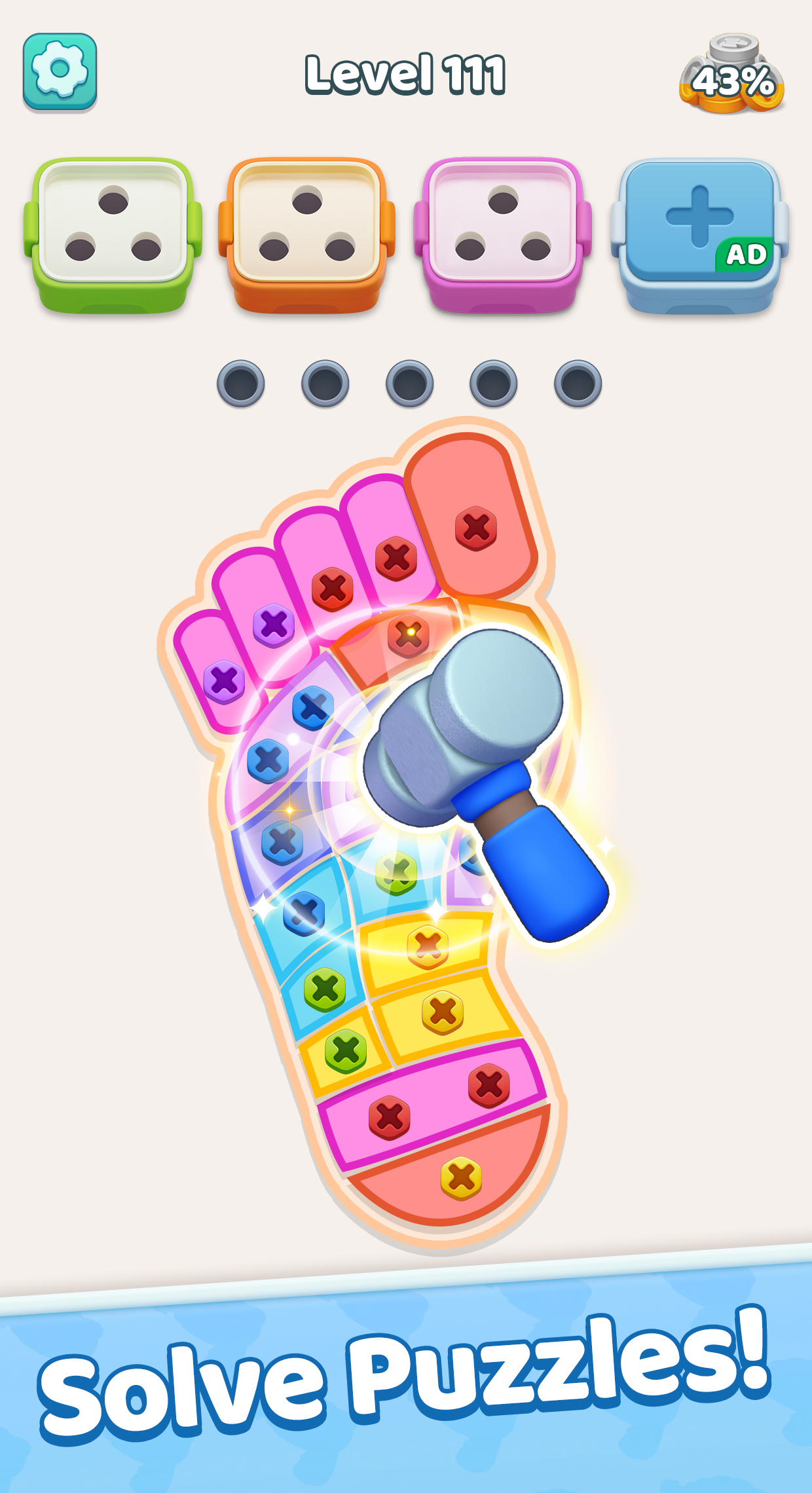 اسکرین شات 2 بازی Screw Out Puzzle: Color Match