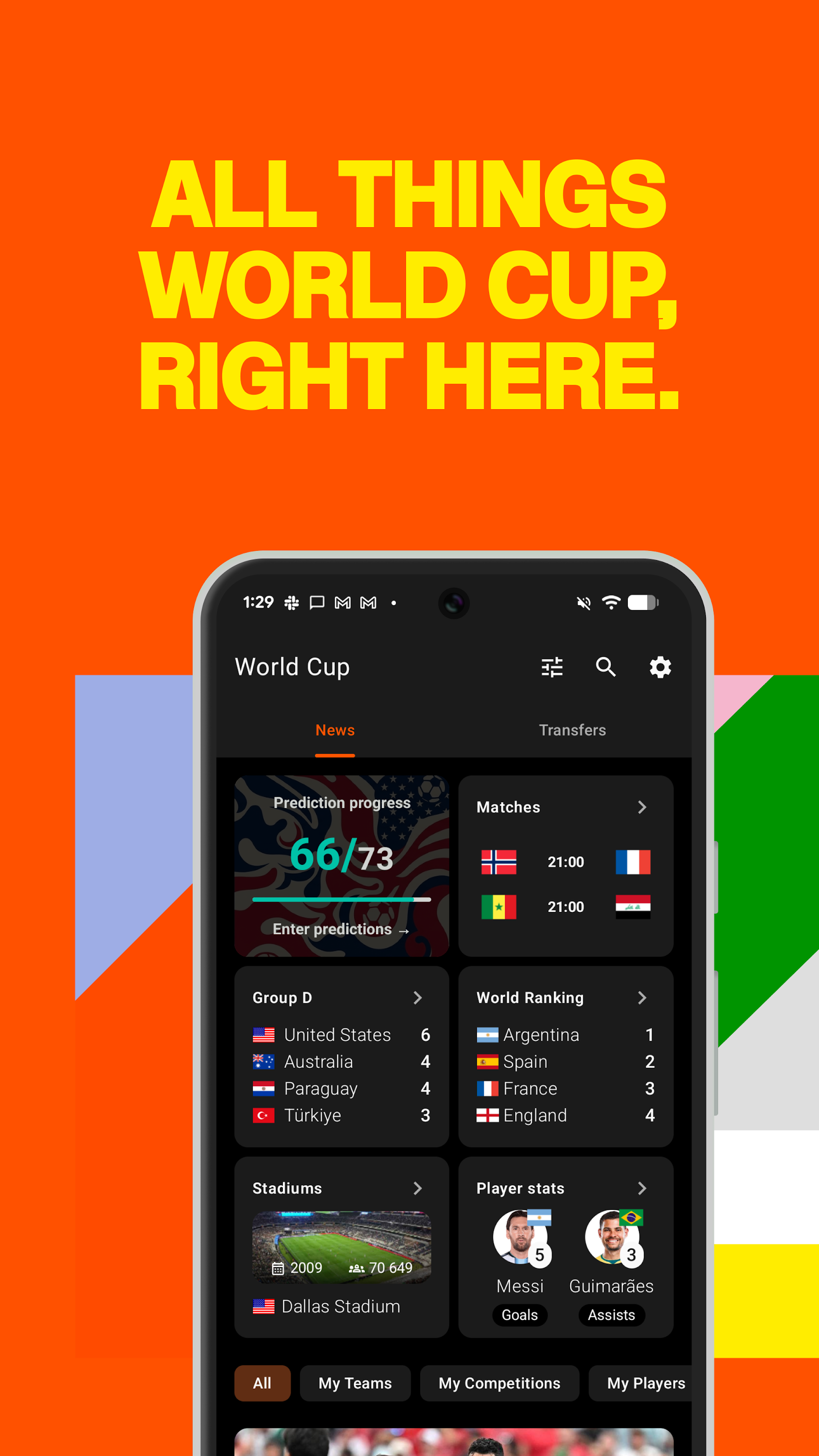 اسکرین شات 1 برنامه Forza Football - Soccer Scores