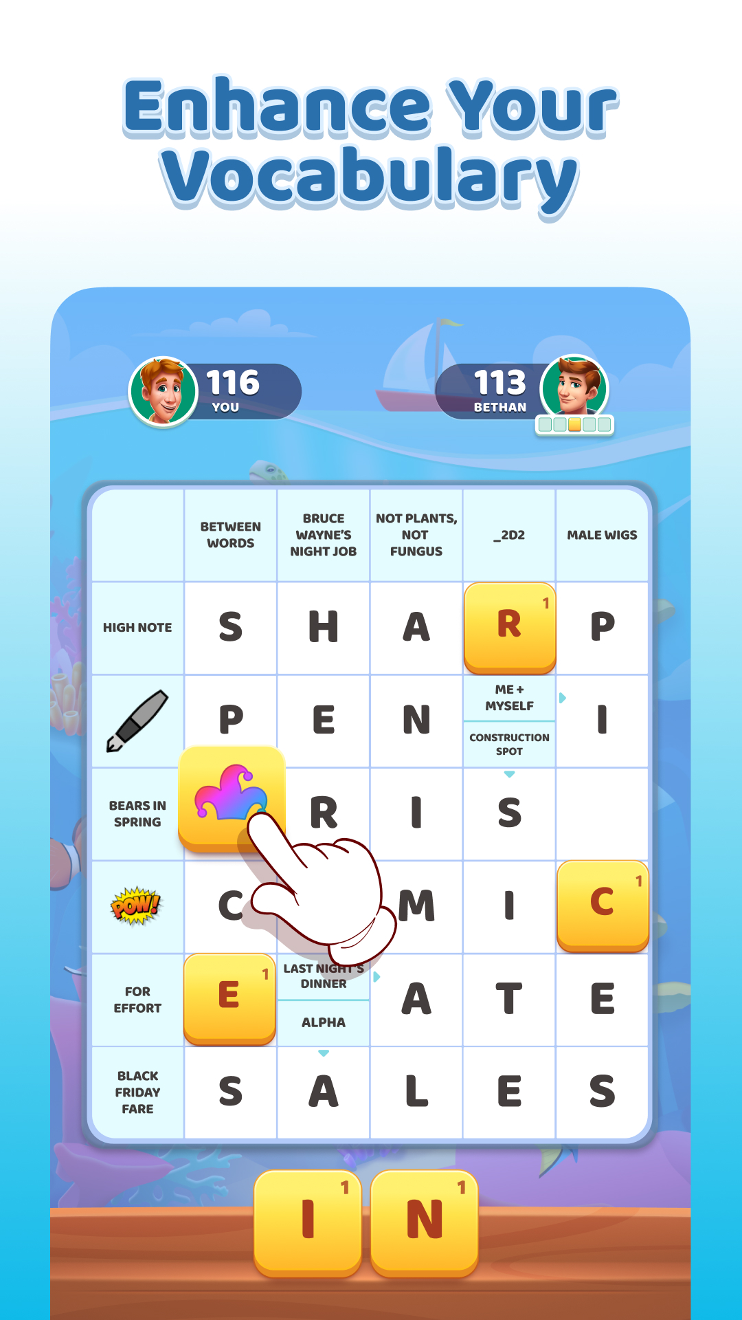 اسکرین شات 3 بازی Crozzle - Crossword Puzzles
