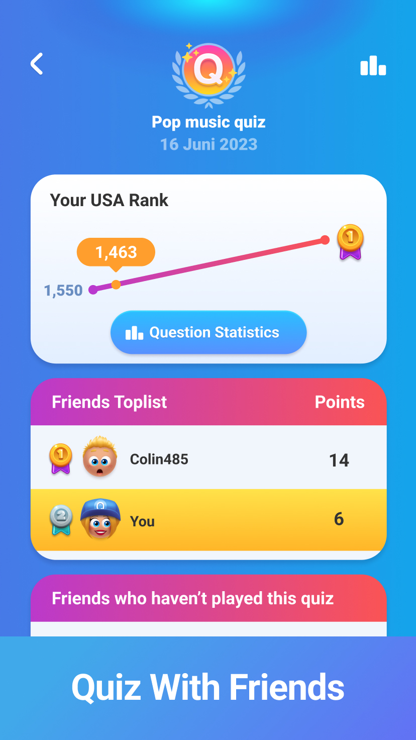 اسکرین شات 5 بازی QuizDuel! Quiz & Trivia Game
