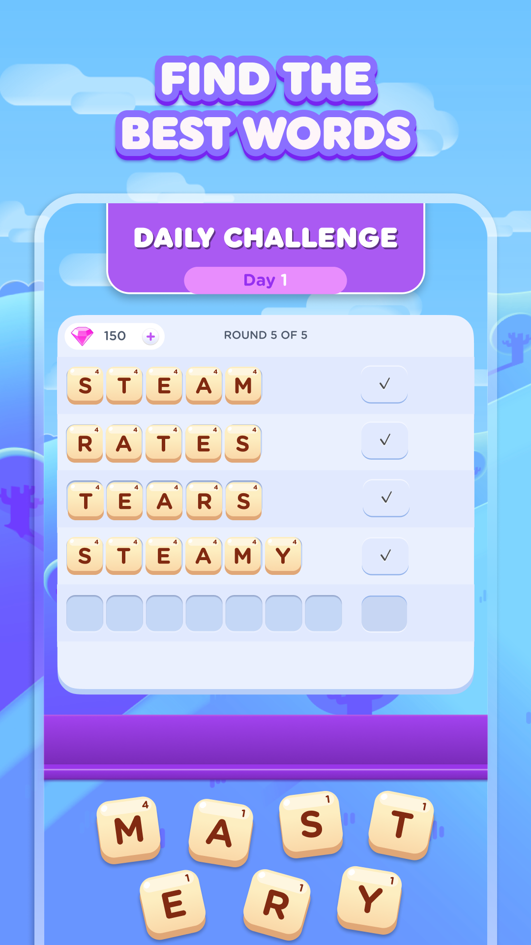 اسکرین شات 4 بازی Wordzee! - Puzzle Word Game
