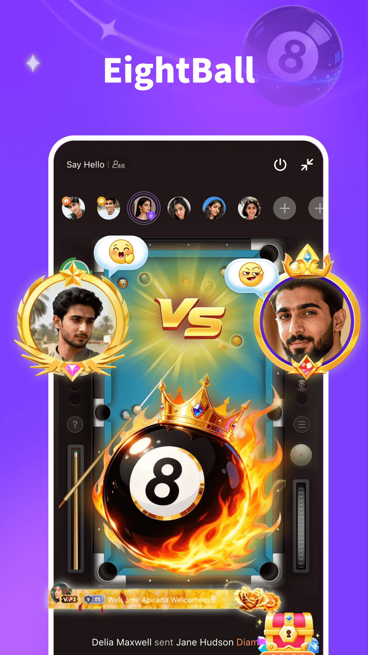 اسکرین شات 3 برنامه HelloYo - Games & Party & Chat