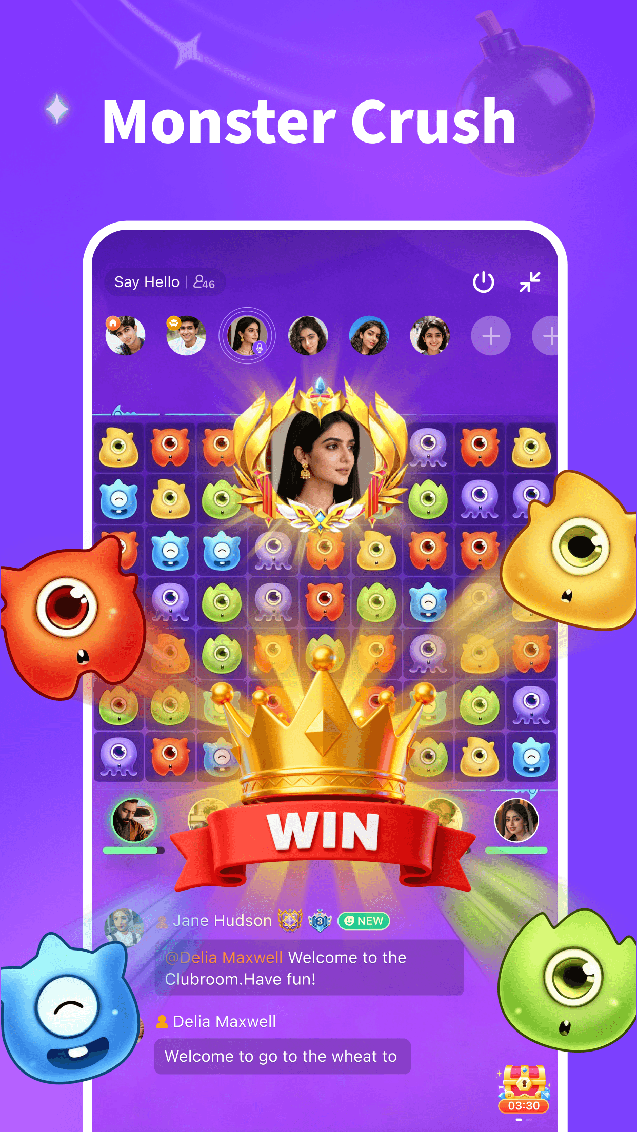 اسکرین شات 6 برنامه HelloYo - Games & Party & Chat