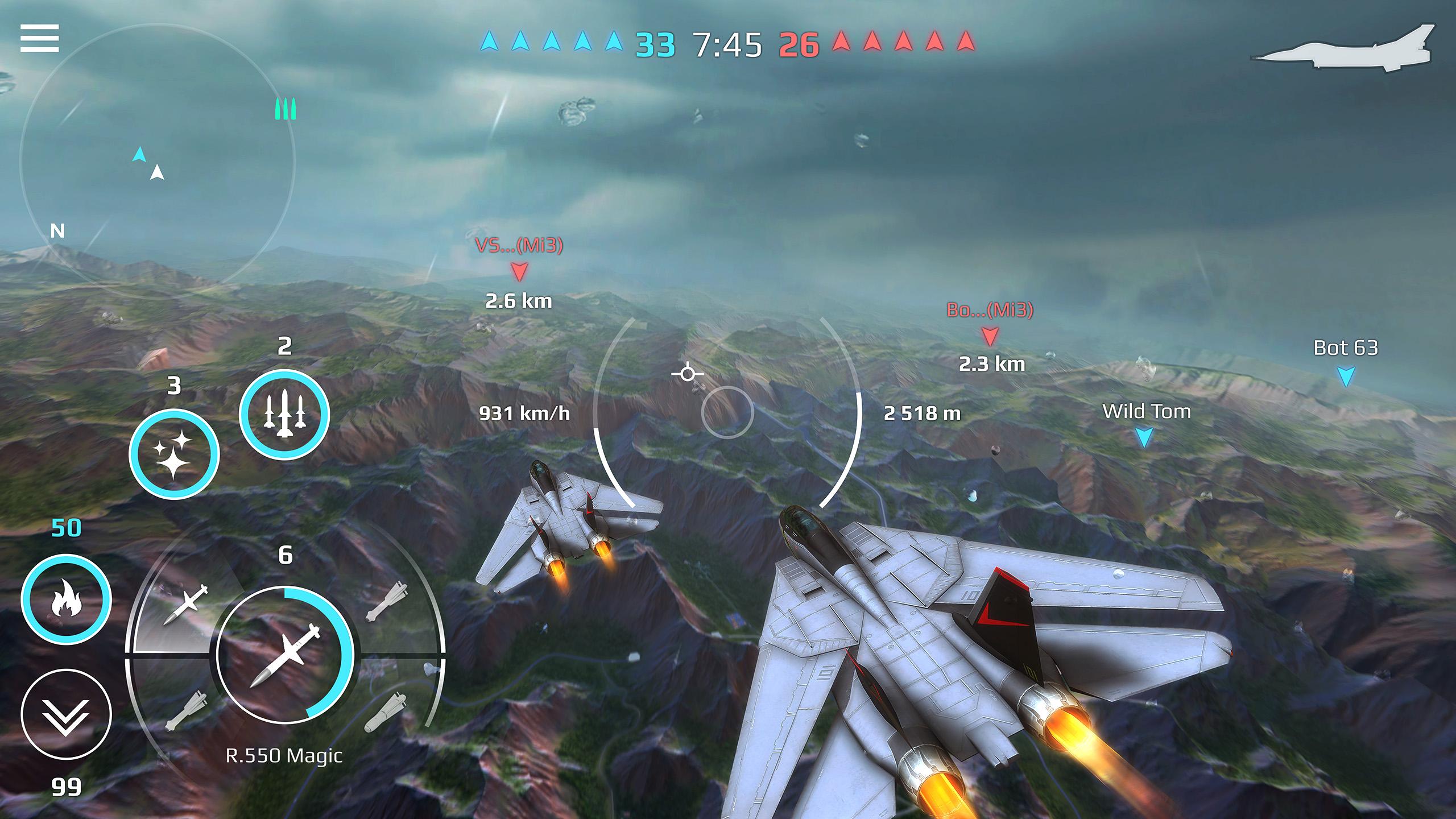 اسکرین شات 4 بازی Sky Combat: War Planes Online