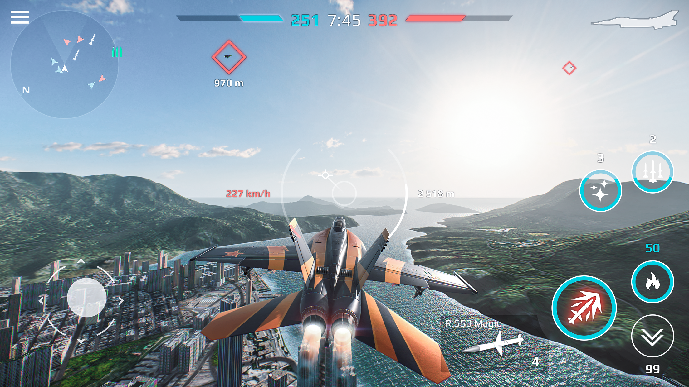 اسکرین شات 5 بازی Sky Combat: War Planes Online