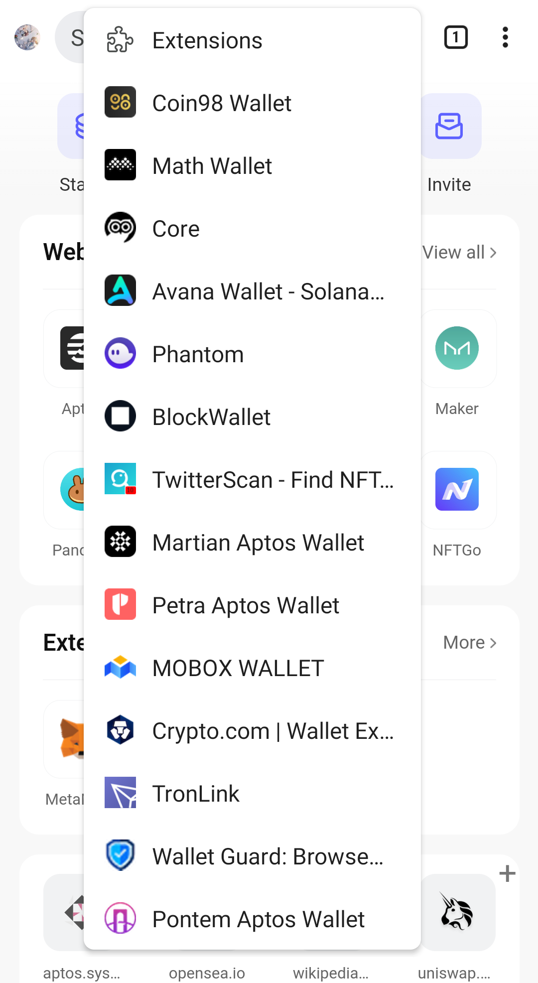 اسکرین شات 2 برنامه Mises Browser