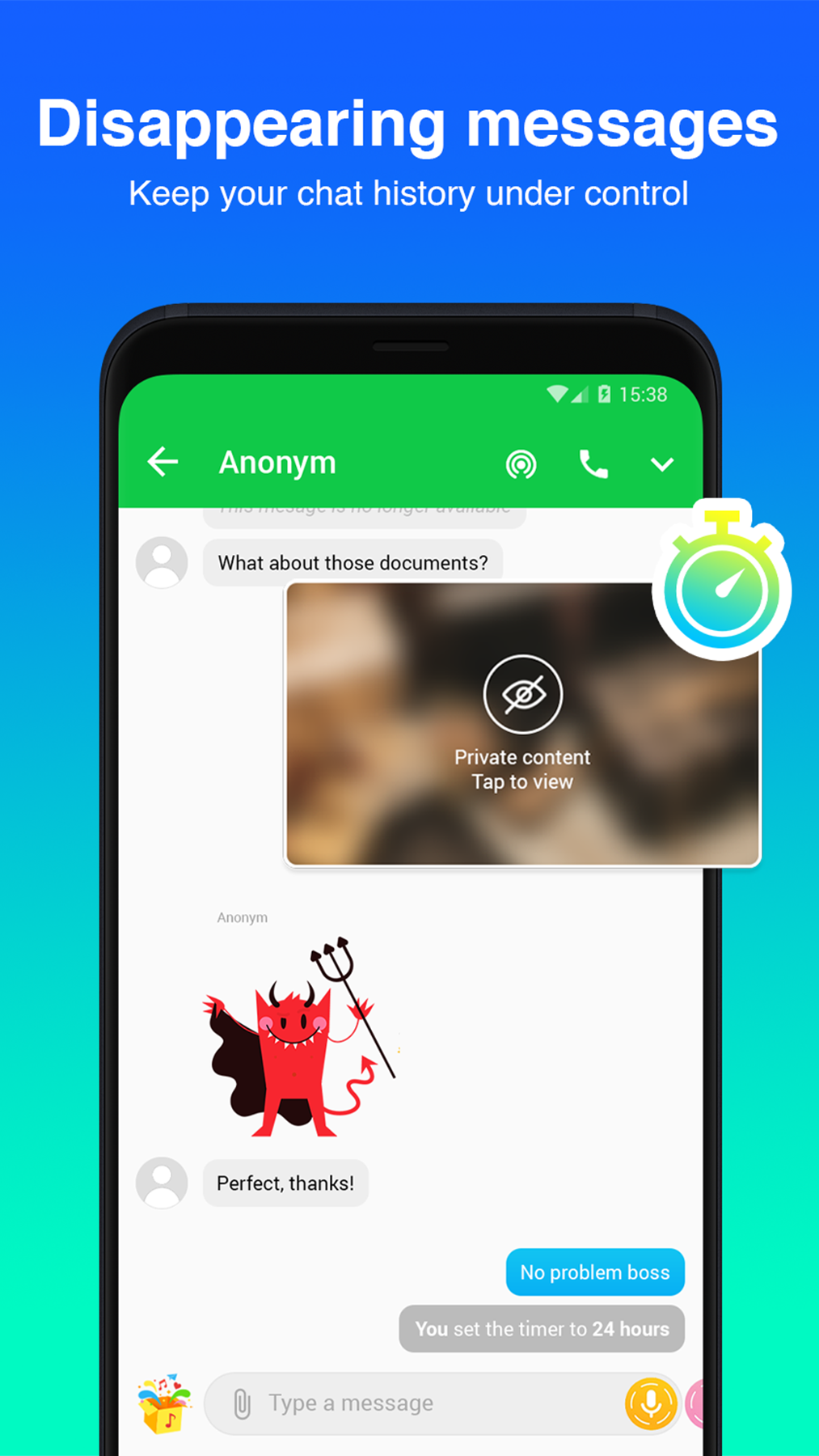 اسکرین شات 4 برنامه Zing: Sound Stickers & SMS