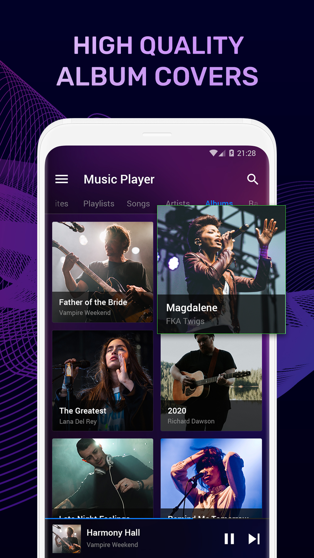 اسکرین شات 6 برنامه Music Player: Radio FM & MP3