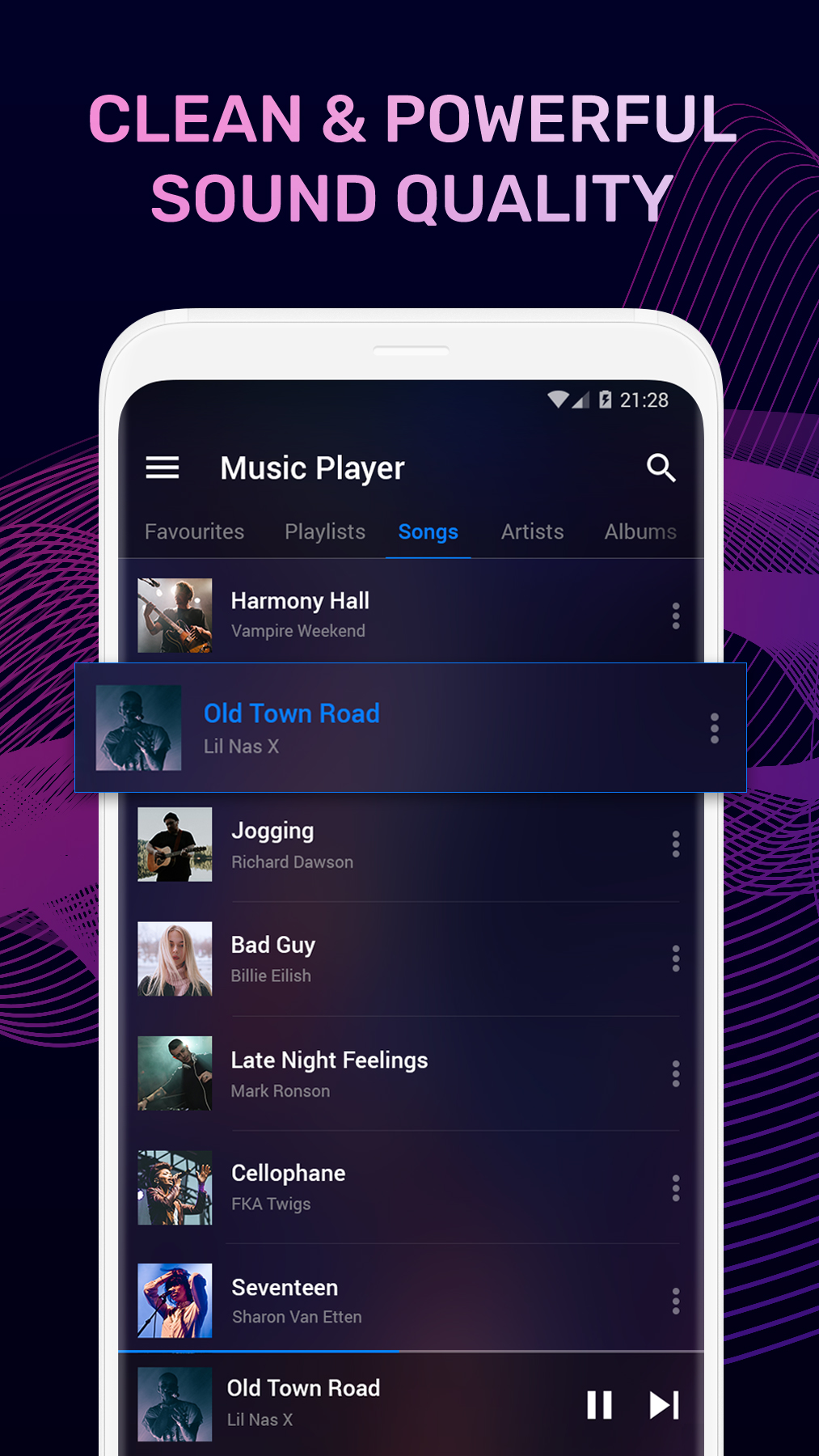اسکرین شات 2 برنامه Music Player: Radio FM & MP3
