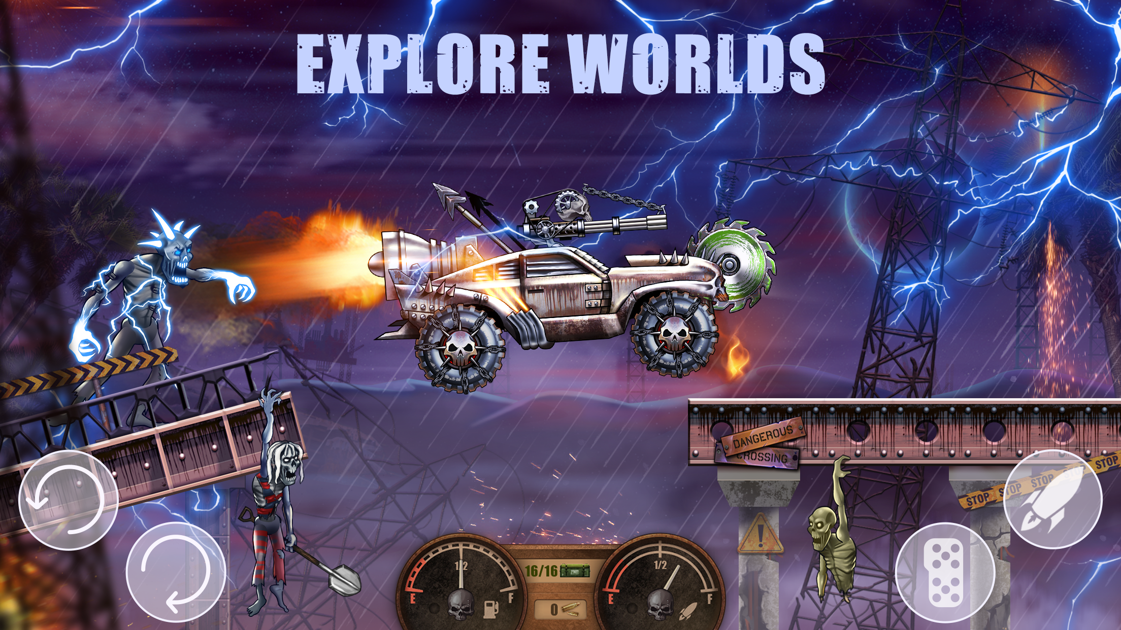 اسکرین شات 5 بازی Zombie Hill Racing: Earn Climb