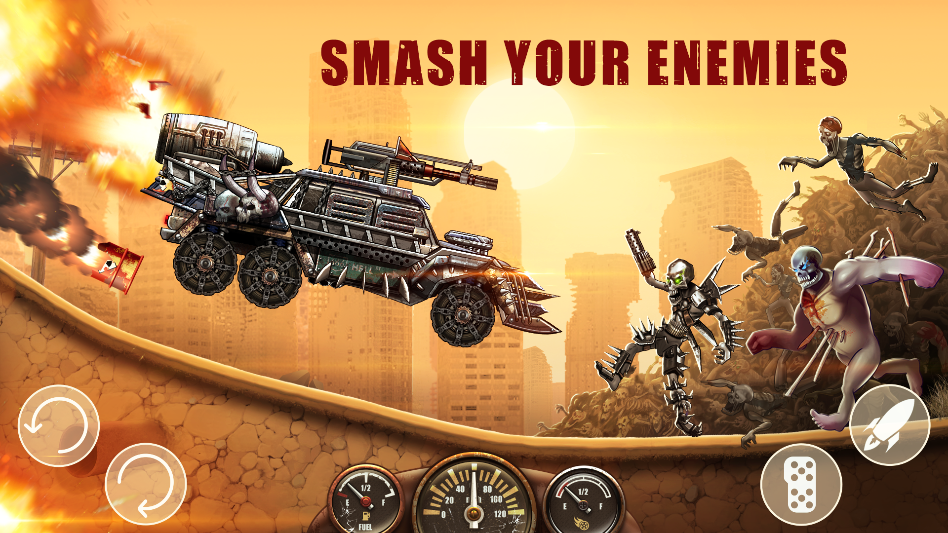 اسکرین شات 3 بازی Zombie Hill Racing: Earn Climb