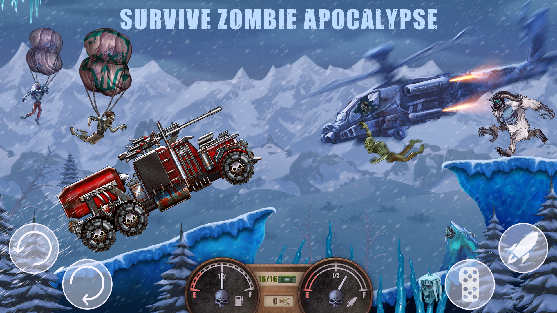 اسکرین شات 5 بازی Zombie Hill Racing: Earn Climb