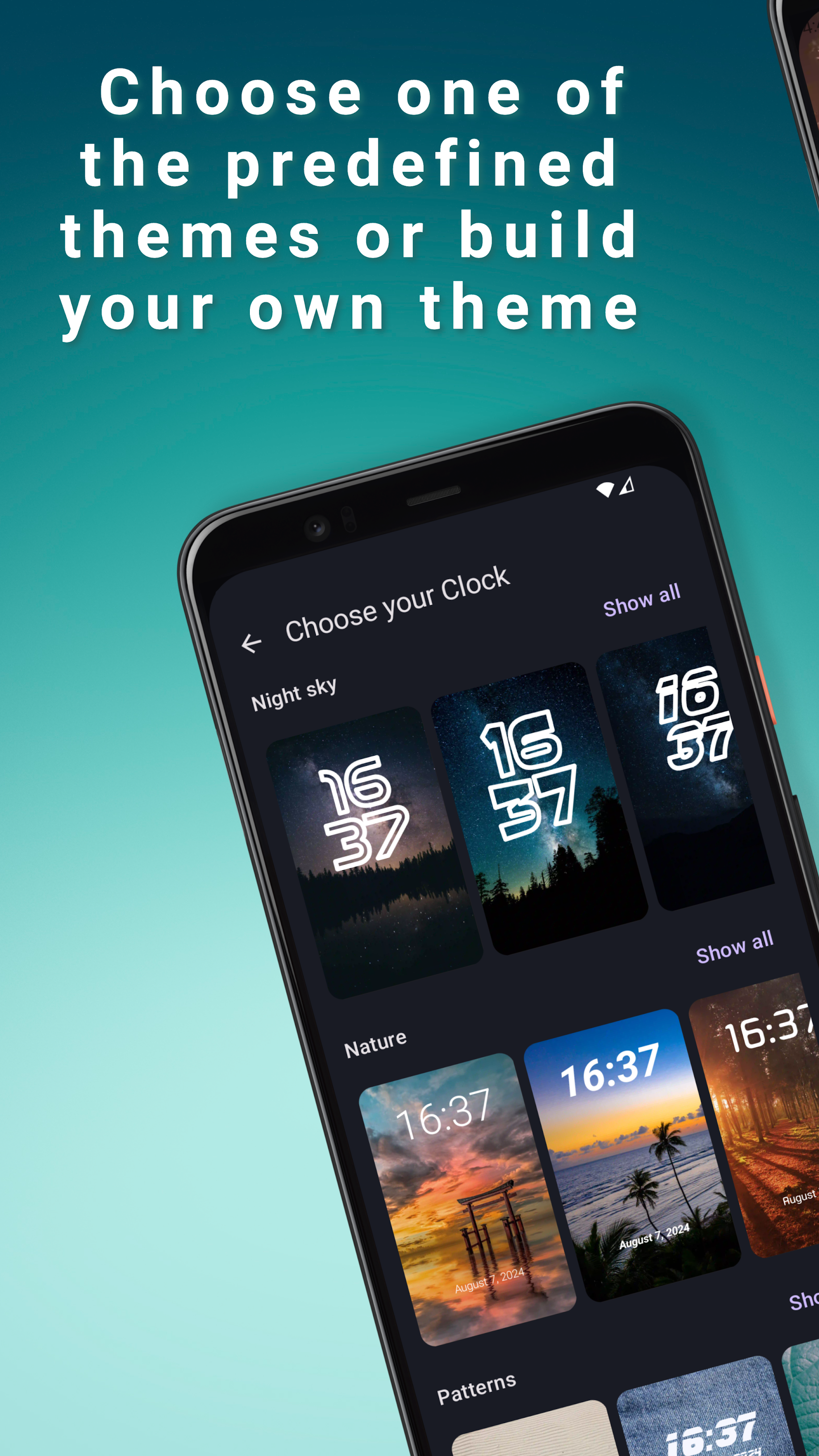 اسکرین شات 4 برنامه DIGI Clock & Wallpaper